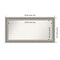Parlor Silver Non-Beveled Custom Framed Bathroom Vanity Wall Mirror